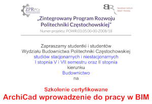 Szkolenie certyfikowane ArchiCad wprowadzenie do pracy w BIM