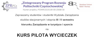 Rekrutacja na kurs pilota wycieczek