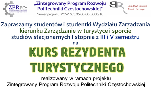 Rekrutacja na szkolenie - KURS REZYDENTA TURYSTYCZNEGO