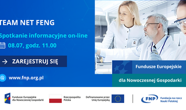 Działanie TEAM NET FENG – spotkanie informacyjne on-line (nabór 1/2025)